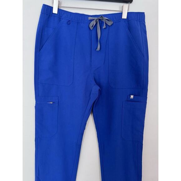 FIGS Cairo Cargo Scrub Pants Royal Blue Straight Leg Men's Size Large - Picture 4 of 7